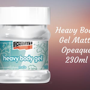 Heavy Body Gel | Matte Opaque | Pentart | Mixed Media | 230ml
