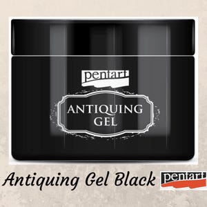 Black | Antiquing Gel | Pentart | Mixed Media | 50ml