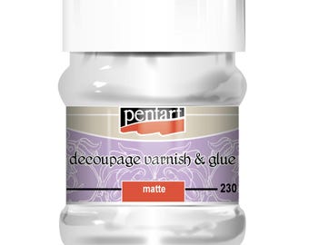 Matte | Decoupage Varnish and Glue | Pentart | Mixed Media | 230ml
