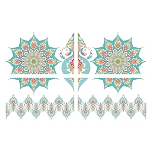 Kaleidoscope | Dixie Belle Paint Company | Belles and Whistles | Rub On Transfer For Furniture | 24" x 37"