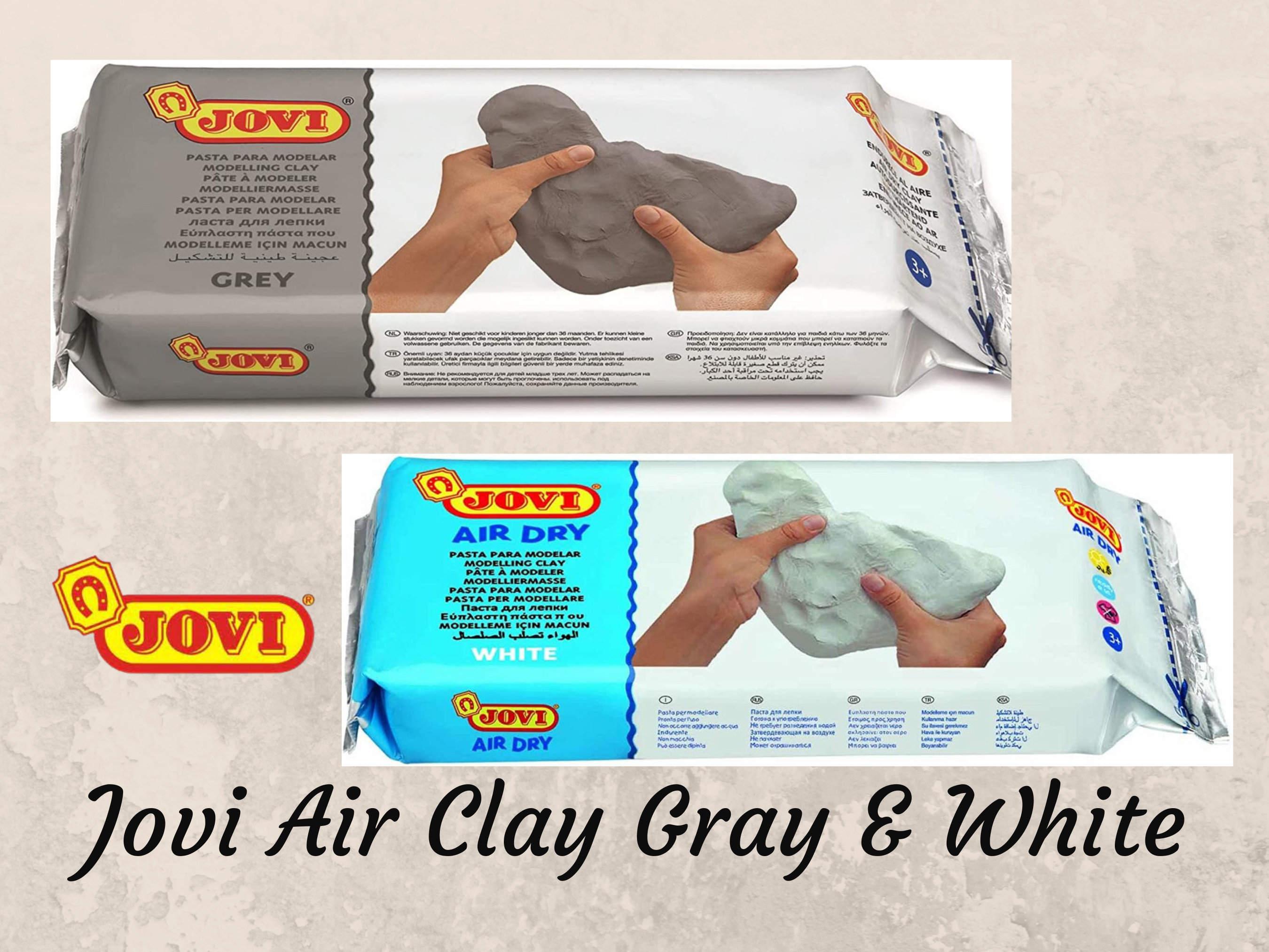 JOVI White Air Dry Clay 500g