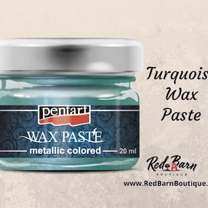 Turquoise Metallic Wax | Pentart Wax Paste | Furniture | Mixed Media | 20ml