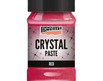 Pasta de cristal / Rojo / Pentart / Técnica mixta / 100 ml