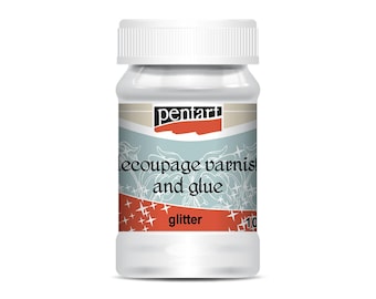 Glitter Decoupage Varnish & Glue | Pentart | Mixed Media | 100ml