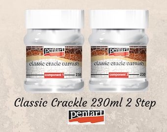 Crackle - Classic Varnish - 2 Step - Pentart - 230ml Set