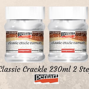 Crackle - Classic Varnish - 2 Step - Pentart - 230ml Set