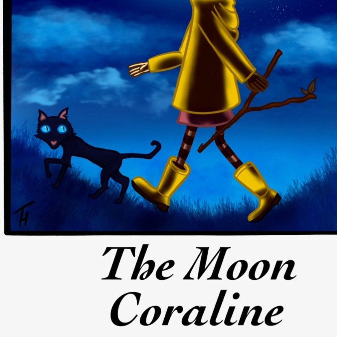 Coraline The Moon Tarot Card Matte Art Print 5x7 Etsy