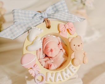 Customized Baby-Themed Diffuser Stone Frames | Home Decor | Scented | Handmade | Perfect for Baby Showers & Presents