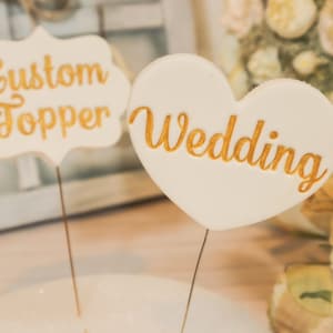 Custom Wedding Cake Topper | 100% Handmade and Customized Wedding Cake Topper