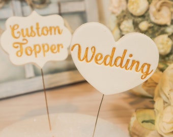 Custom Wedding Cake Topper | 100% Handmade and Customized Wedding Cake Topper