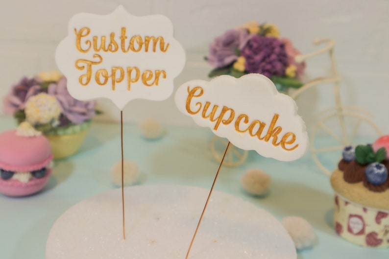 Custom Topper Insert Custom Cupcake Toppers | 100% Handmade and Customized Cupcake Toppers ...