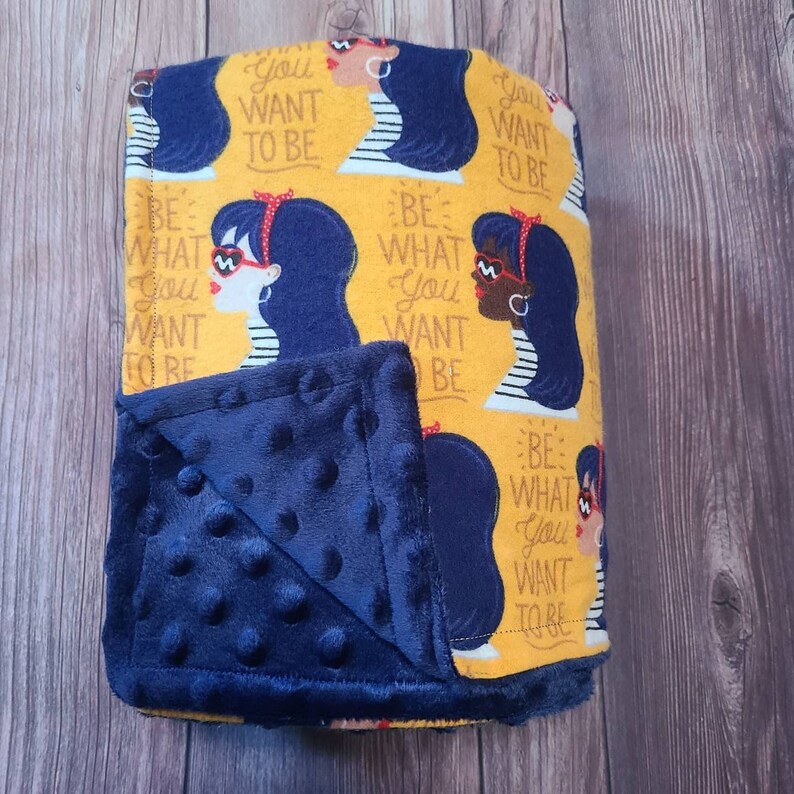 Flannel blanket Child throw blanket Minky blanket Minky blanket Be what you want to be blanket!blanket Blanket gift. Baby Blanket