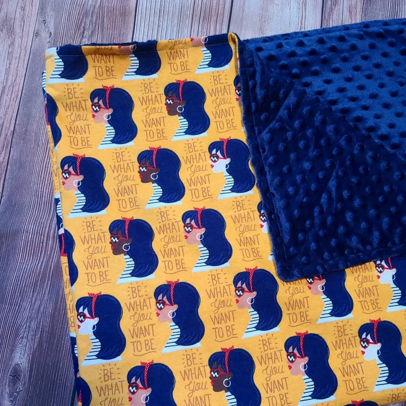 Flannel blanket Child throw blanket Minky blanket Minky blanket Be what you want to be blanket!blanket Blanket gift. Baby Blanket