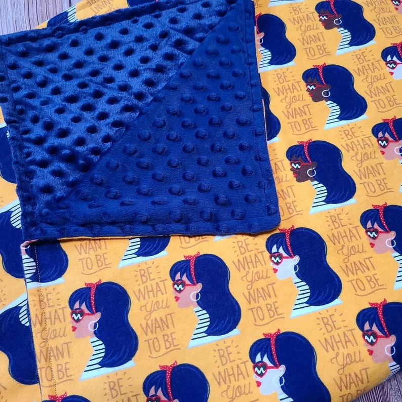 Flannel blanket Child throw blanket Minky blanket Minky blanket Be what you want to be blanket!blanket Blanket gift. Baby Blanket