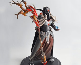 Figurine personnalisée World Of Warcraft | personnage sur demande | TOUCHES COULEUR + ARME