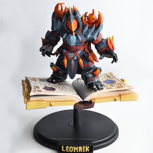 Figurine personnalisée World Of Warcraft sur MONTURE personnage sur demande image 2