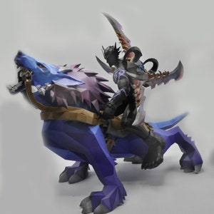 Figurine personnalisée World Of Warcraft sur MONTURE personnage sur demande image 7