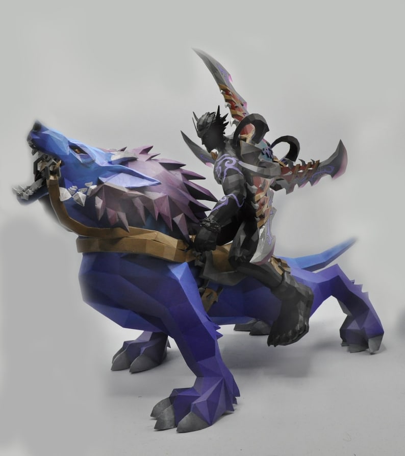 Figurine personnalisée World Of Warcraft sur MONTURE personnage sur demande image 7