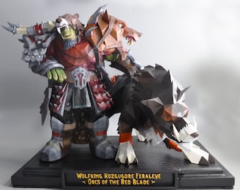 Figurine personnalisée World Of Warcraft AVEC PET | personnage sur demande