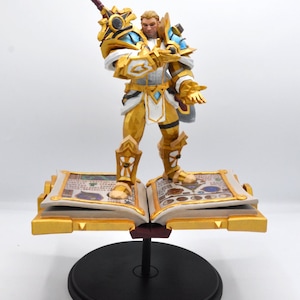 Figurine personnalisée World Of Warcraft sur MONTURE personnage sur demande image 1