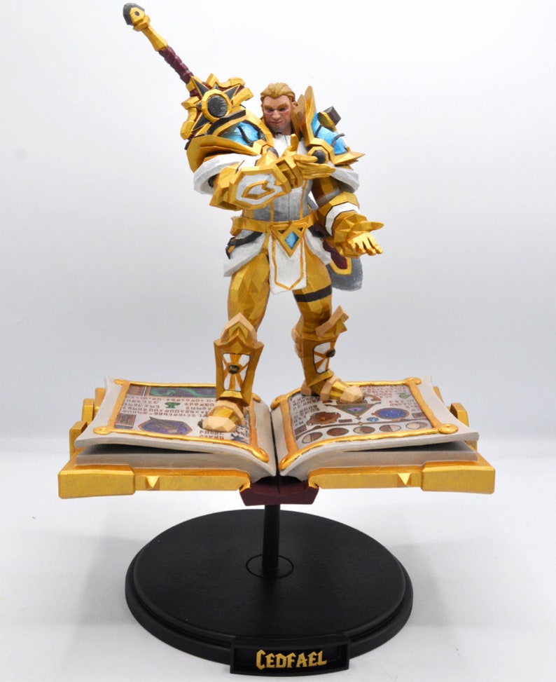 Figurine personnalisée World Of Warcraft sur MONTURE personnage sur demande image 1