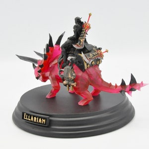 Figurine personnalisée World Of Warcraft sur MONTURE personnage sur demande image 6