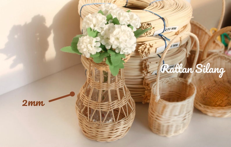 500g Premium Rattan Reeds 2mm 3mm 4mm 5mm 7mm / DIY / Rattan Etsy
