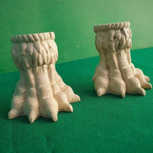 Lion Claws Feet, Set 2 of pc, classic style feet