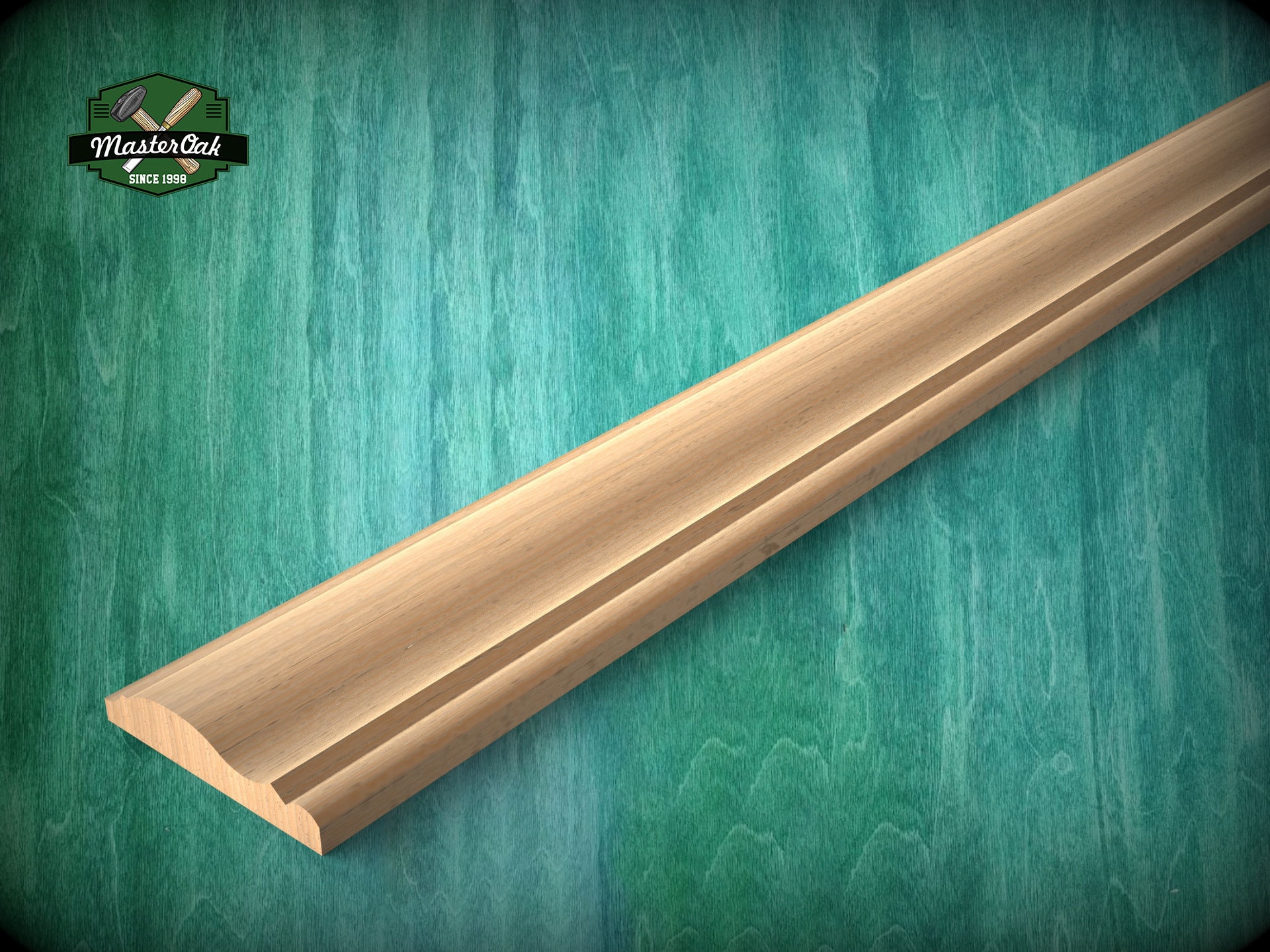Natural Wood Molding with Curved Profile - Ideal for Elegant Interiors, 40" wood molding for walls and ceilings , 1 pc, Unpainted, Baguette