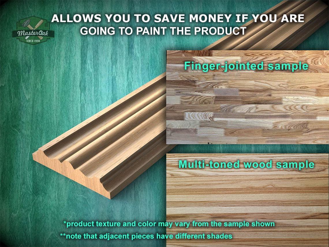 Moldura de madera refinada con bordes multiescalonados: ideal para realzar  interiores, moldura de madera de 40\, image size:1140x855