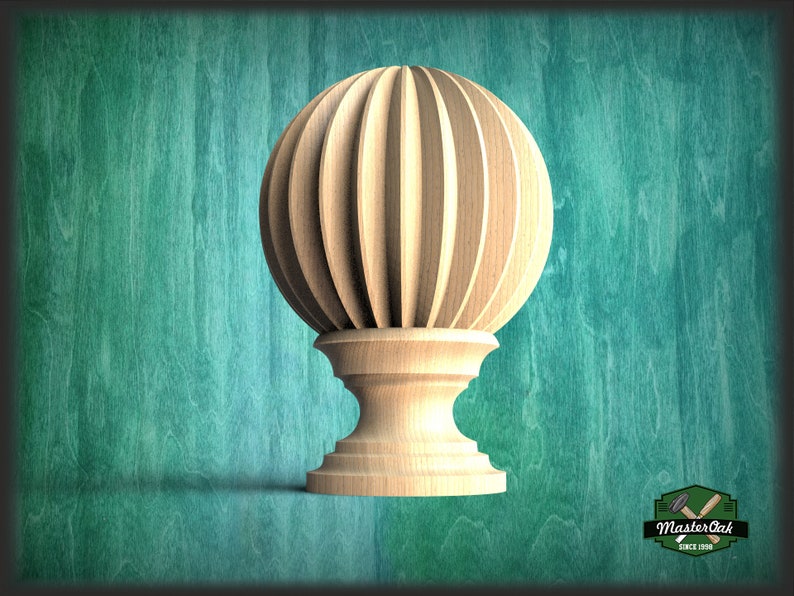 Architectural Wooden Onion Railing Post Topper - Etsy