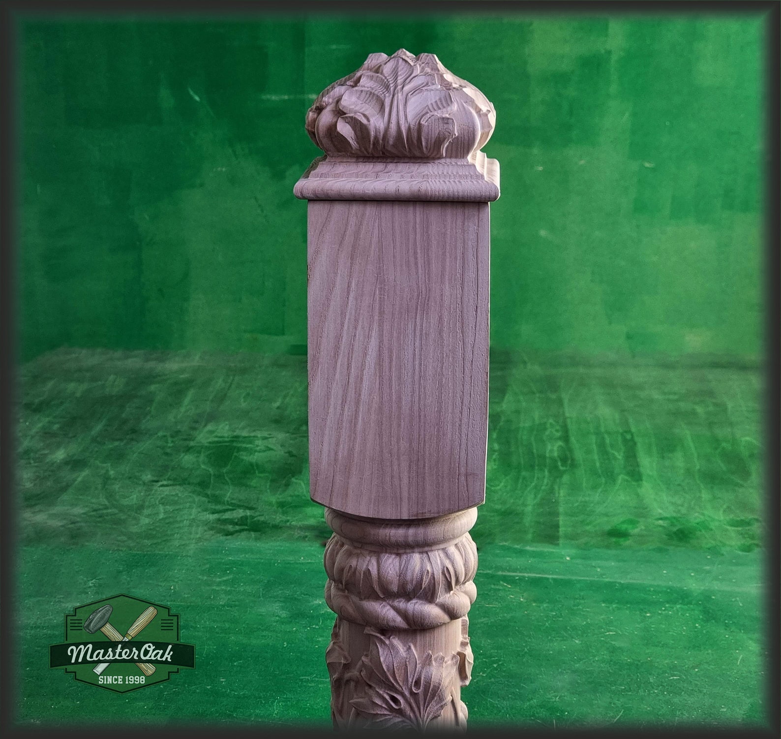 Square Post Finials Square Staircase Newel Post Cap Square Etsy