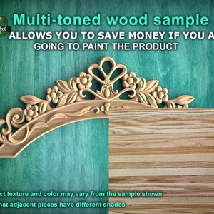 Curated visual reference: Picture Idea: Nature Inspired Wood Carved Arch Onlay