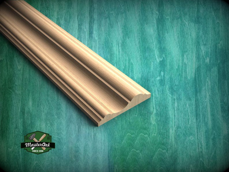 Wooded Ridges Natural Wood Moulding With Subtle Ridges - Ideal for Sophisticated ...