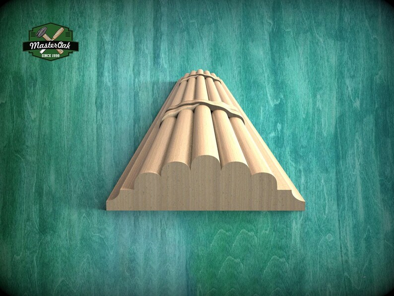Customizable Reed & Ribbon Wood Molding - Classic Elegance, 40 ...