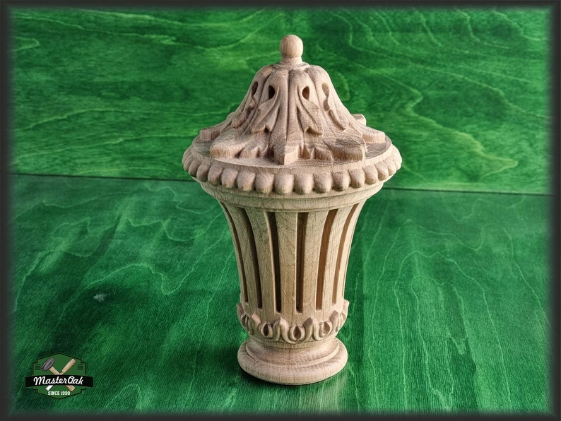 Carved Newel Post Caps Ornate Decorative Newel Post Wooden Etsy