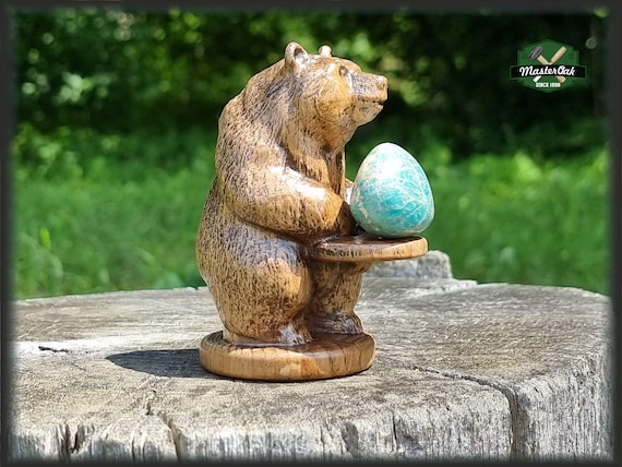 Bear Totem Made of Oak Standing Bear Home Altar Tall Bear - Etsy Bear Totem Made of Oak Standing Bear Home Altar Tall Bear - Etsy