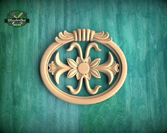 Round Decorative Applique, Classic Floral Medallion Ornament