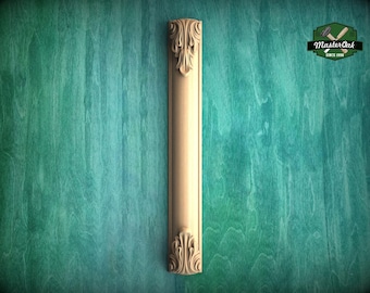 Klassischer geschnitzter Säulenpilaster, 1 Stück, geschnitzte Holzverzierungen