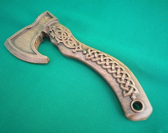 Odin Axe made of oak, Viking Decor Scandinavian, Norse mythology