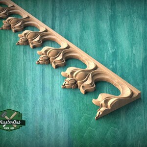 Gothic Wooden Molding – Statement Carved Trim for Cabinets and Vintage Home Decor image 8