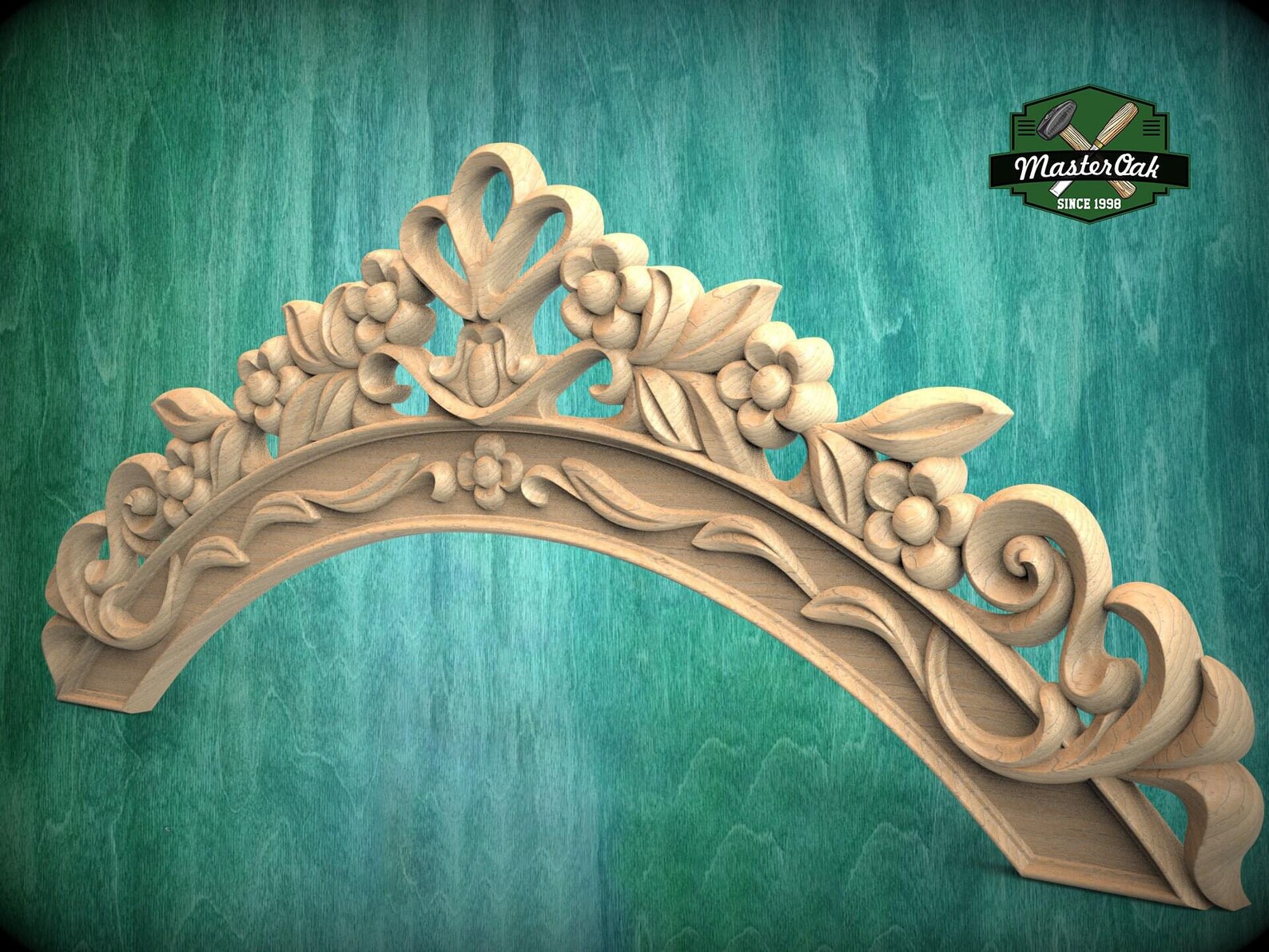 Curated visual reference: Nature Inspired Wood Carved Arch Onlay Photo Inspiration