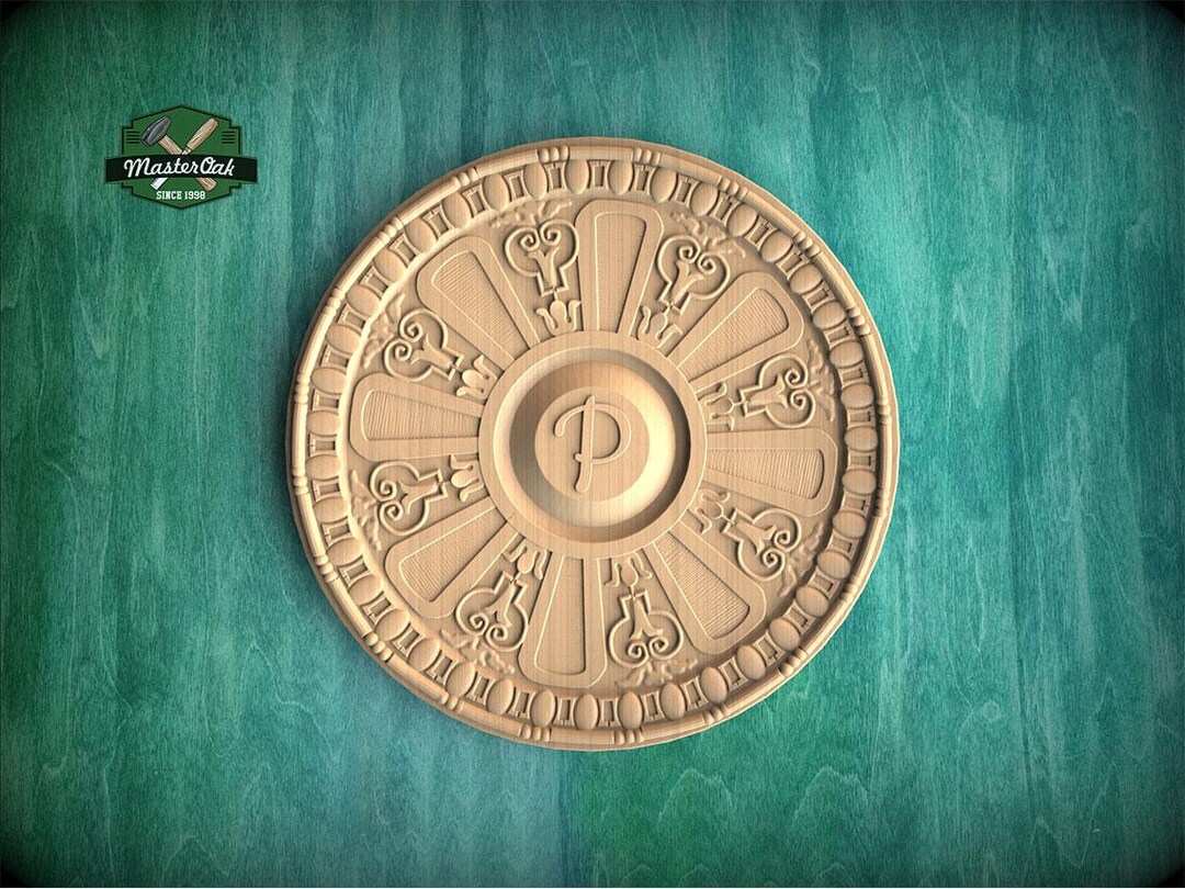 Monogram Dis Personalized Solaris Monogram Disc — Imperial Compass Medallion - Etsy UK