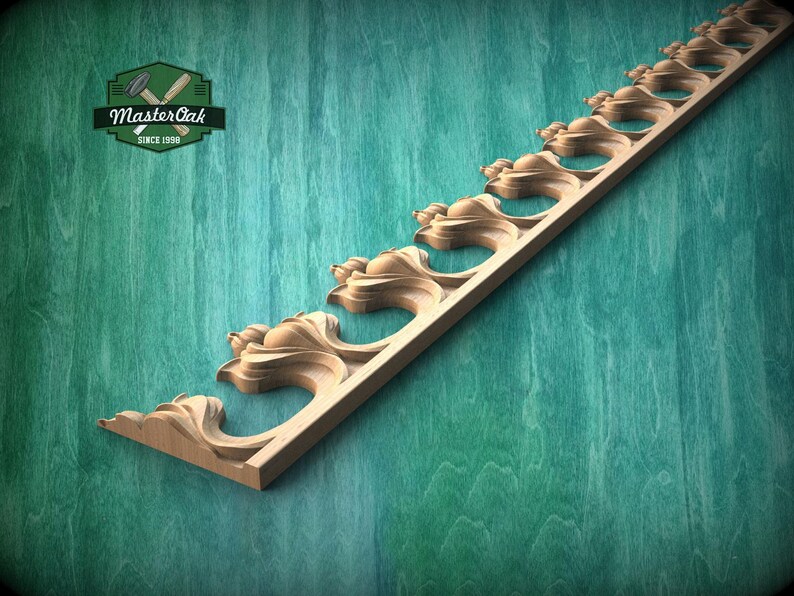 Gothic Wooden Molding – Statement Carved Trim for Cabinets and Vintage Home Decor image 11