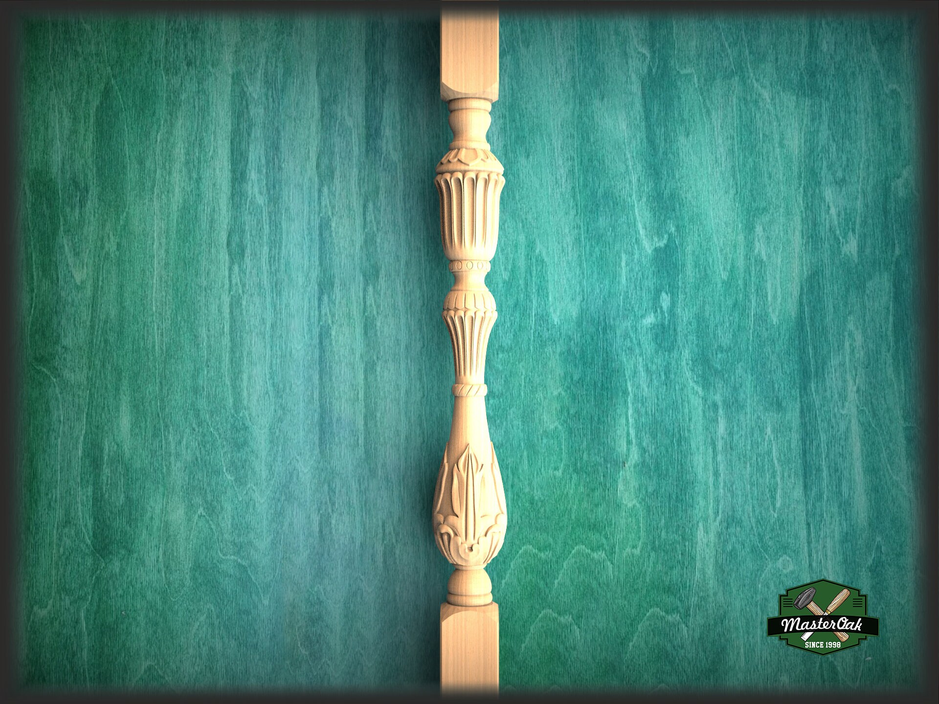 Luxury Carved Wooden Baluster for Stairs Carved Banister of Etsy