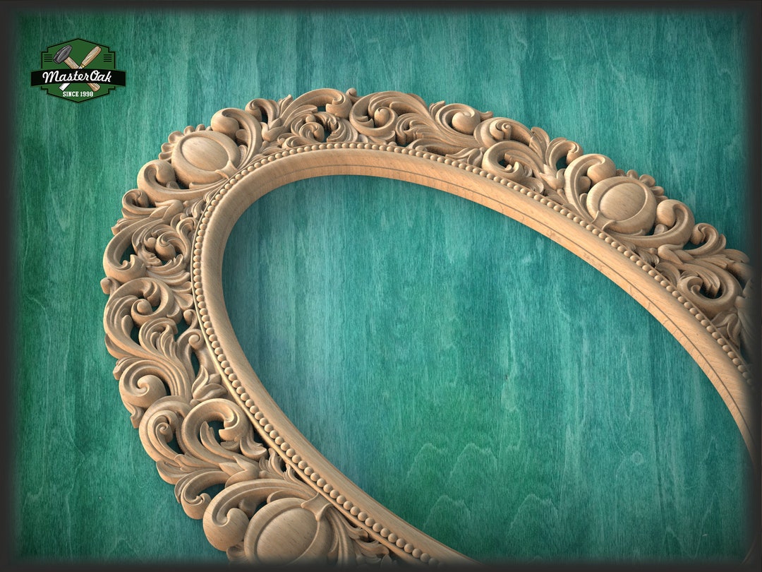 Large Carved Mirror Frame, Unpainted Etsy