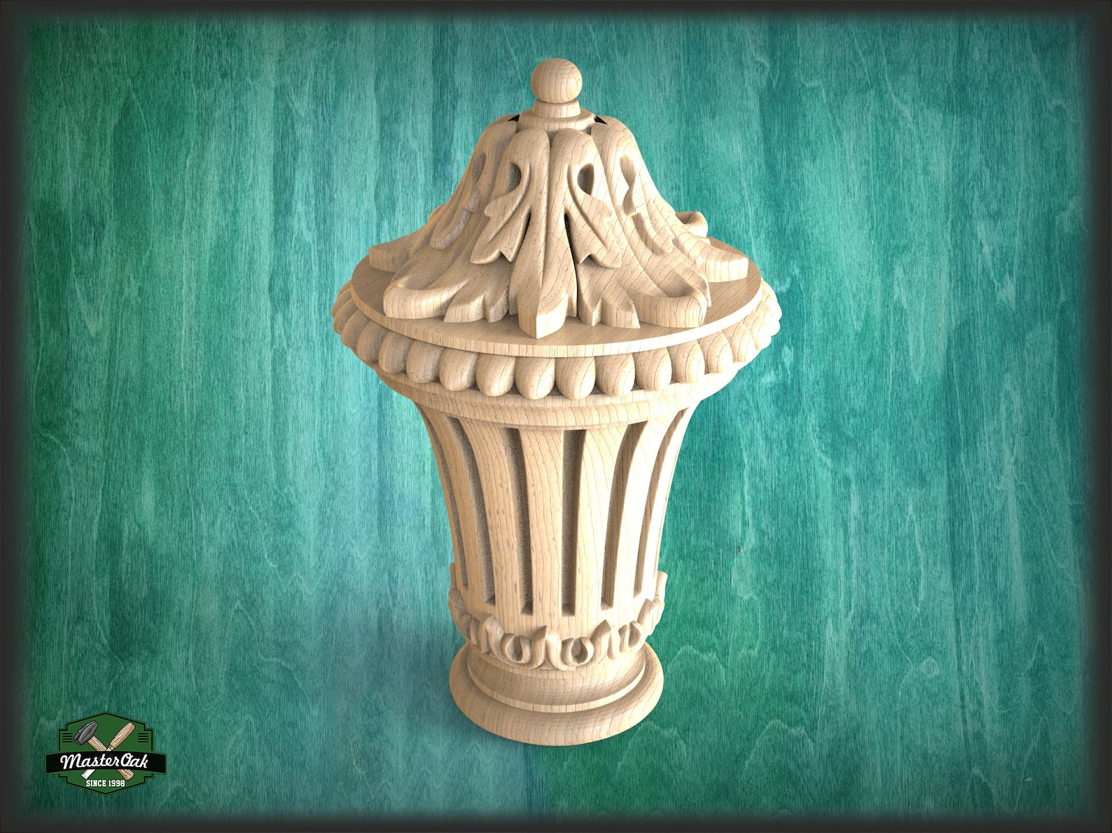 Carved Newel Post Caps Ornate Decorative Newel Post Wooden Etsy