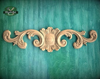Renaissance of Woodcraft: Exquisite Carved Onlay to Transform Your Home, 1pc, Unpainted, Home Wall Embellishments, Furniture Carving