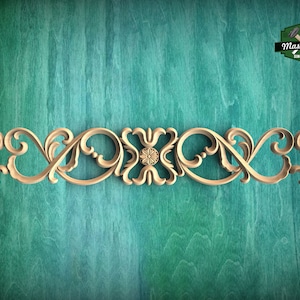 Ornate Wood Trim, Victorian Grace Wall Accent, Vintage style applique decor