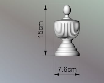 Custom order Ornamental Twisted Finial For Furniture